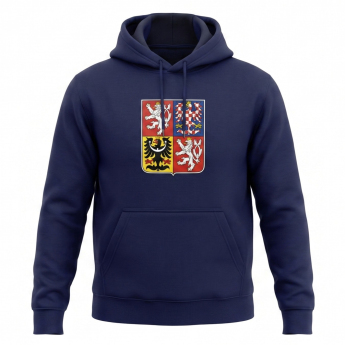 Hokejové reprezentace dětská mikina s kapucí Czech republic Emblem Navy