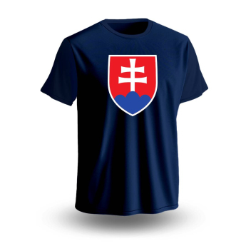 Hokejové reprezentace pánské tričko Slovakia National Emblem Navy