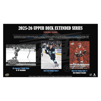 NHL boxy hokejové karty NHL 2025-26 Upper Deck Extended Series Hobby box
