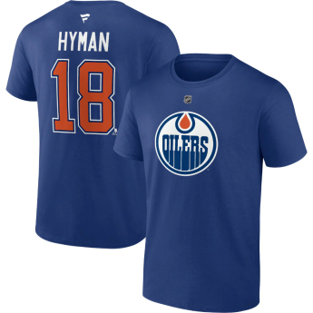 Edmonton Oilers pánské tričko NHL Authentic Stack Name & Number T-Shirt - Royal