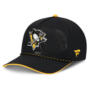 Pittsburgh Penguins čepice baseballová kšiltovka NHL Fanatics Black On Stage Podium Draft A-Frame Adjustable