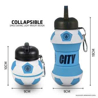 Manchester City láhev na pití Collapsible Football Drinks Bottle