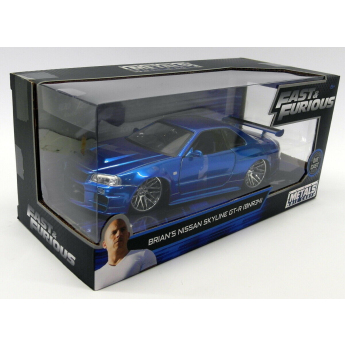 Modely aut a motorek model 1/24 Fast & Furious Nissan Skyline GT-R34 - Brian´s