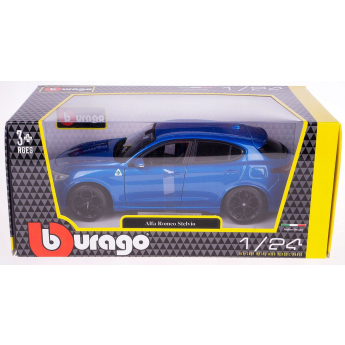 Modely aut a motorek model 1/24 Alfa Romeo Stelvio Q4 Quadrifoglio blue