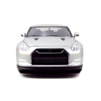 Modely aut a motorek model 1/24 Fast & Furious Nissan GT-R Silver 2009 Brian