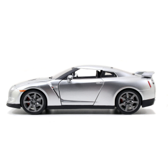 Modely aut a motorek model 1/24 Fast & Furious Nissan GT-R Silver 2009 Brian