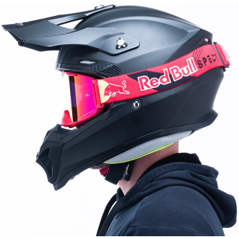Red Bull Racing motokrosové brýle STRIVE S red with red lenses