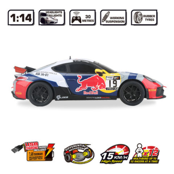 Modely aut a motorek model 1/16 Porsche GT4 Sebastian Loeb Racing Remote-Control Car