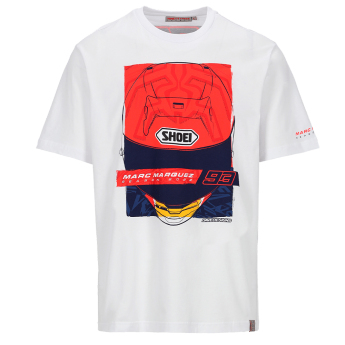 Marc Marquez pánské tričko Season Helmet white 2026