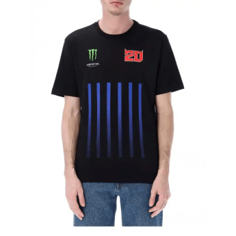 Fabio Quartararo pánské tričko Monster Energy Stripes black 2026