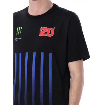 Fabio Quartararo pánské tričko Monster Energy Stripes black 2026