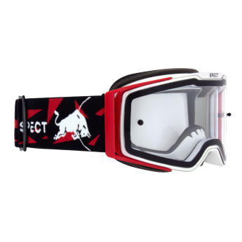 Red Bull Racing motokrosové brýle TORP white and red with clear glass