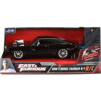 Modely aut a motorek model 1/24 Fast & Furious Dodge Charger Dom”s Remote-Controlled