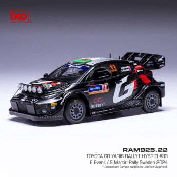 Modely aut a motorek model 1/43 Toyota Yaris GR Rally Sweden Evans - Martin