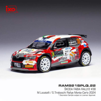 Modely aut a motorek model 1/18 Škoda Fabia Rally2 2024 N.38 M. Locatelli - Rally Monte Carlo
