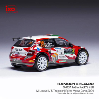 Modely aut a motorek model 1/18 Škoda Fabia Rally2 2024 N.38 M. Locatelli - Rally Monte Carlo
