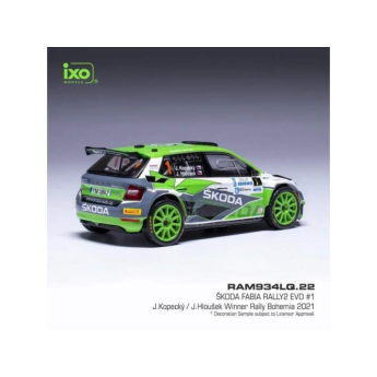 Modely aut a motorek model 1/43 Škoda Fabia Rally2 EVO - Rally Bohemia 2021 #1 Kopecky