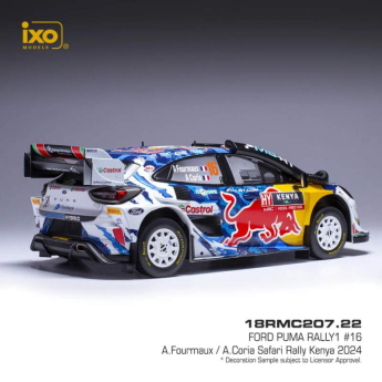 Modely aut a motorek model 1/18 IXO Ford Puma Rally 1, WRC, Safari Rallye Kenia, 2024, #16,