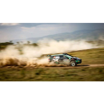 Modely aut a motorek model 1/18 IXO Škoda Fabia Rally2, WRC, Safari Rallye Kenia, 2024, #22,