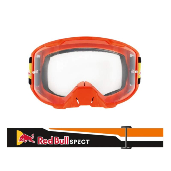 Red Bull Racing motokrosové brýle STRIVE orange with clear glass