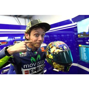 Modely aut a motorek model přilby 1:5 MotoGP Valentino Rossi Mugello 2014