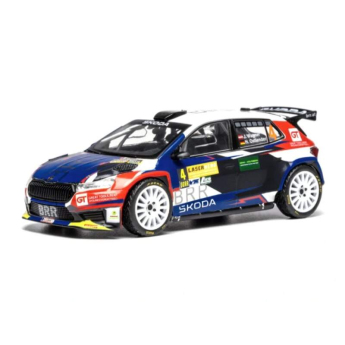 Modely aut a motorek model 1/43 IXO Škoda Fabia Rally2 - Lavanttal Rally 2024 #4 Wagner - Ostlender