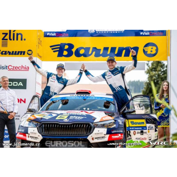 Modely aut a motorek model 1/43 Škoda Fabia Rally2 - Barum Rally 2024 #10 S.Wagner - J.Hain