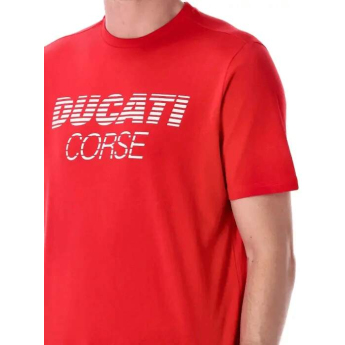 Ducati Corse pánské tričko inscription red 2026