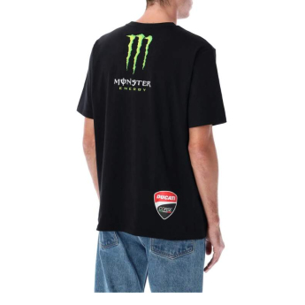 Ducati Corse pánské tričko Monster Energy logo black 2026