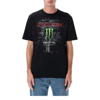 Ducati Corse pánské tričko Monster Energy black 2026