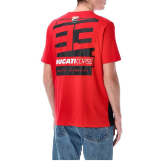 Marc Marquez pánské tričko small logo in the middle red 2026