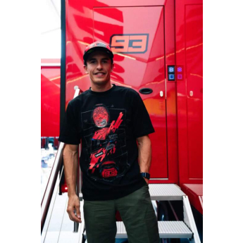 Marc Marquez pánské tričko helmet black 2026