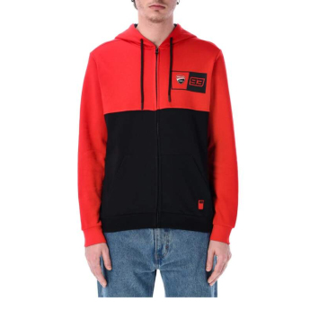 Marc Marquez pánská mikina s kapucí logo 93 black-red 2026