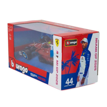 Modely aut a motorek model 1/43 Scuderia Ferrari SF-25Lewis Hamilton #44 Miami GP 2025