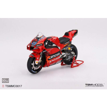 Modely aut a motorek model 1/12 TSM MotoGP - Ducati Desmosedici Jack Miller GP22 #43 2022