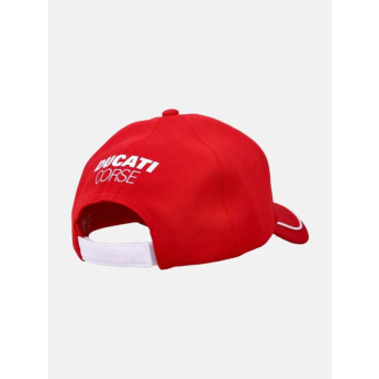 Ducati Corse čepice baseballová kšiltovka Debossed Grid red 2026