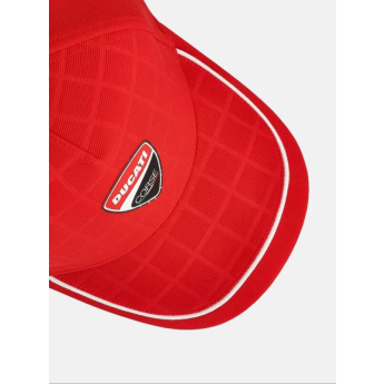 Ducati Corse čepice baseballová kšiltovka Debossed Grid red 2026
