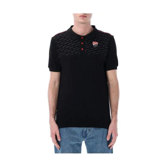 Ducati Corse pánské polo tričko logo elegant black 2026