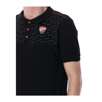 Ducati Corse pánské polo tričko logo elegant black 2026
