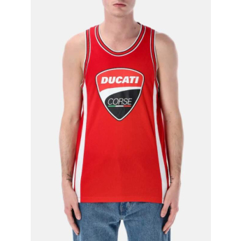 Ducati Corse pánské tílko big logo vertical stripes red 2026