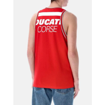Ducati Corse pánské tílko big logo vertical stripes red 2026