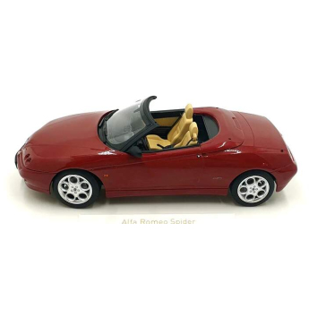 Modely aut a motorek model 1/18 Alfa Romeo Spider 1999 red