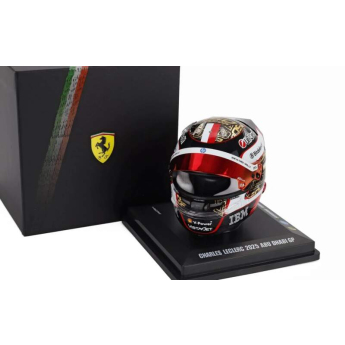 Modely aut a motorek model přilby 1:5 Charles Leclerc - SF Abu Dhabi 2025