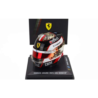 Modely aut a motorek model přilby 1:5 Charles Leclerc - SF Abu Dhabi 2025