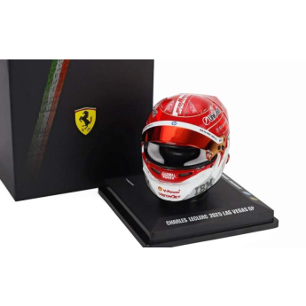 Modely aut a motorek model přilby 1:5 Charles Leclerc - SF Las Vegas 2025