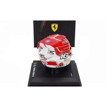 Modely aut a motorek model přilby 1:5 Charles Leclerc - SF Las Vegas 2025
