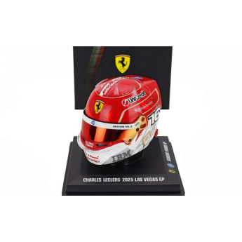 Modely aut a motorek model přilby 1:5 Charles Leclerc - SF Las Vegas 2025