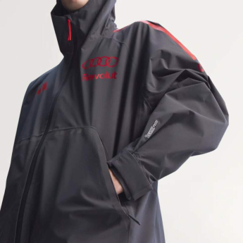 Audi F1 pánská bunda s kapucí Mechanics Rain grey F1 Team 2026