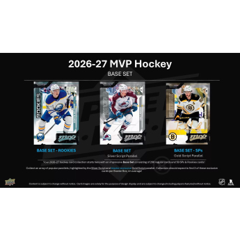 NHL produkty hokejové karty NHL 2026-27 Upper Deck MVP Hockey Blaster Box