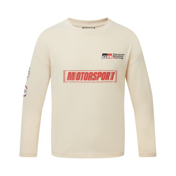 Toyota Gazoo Racing dětské tričko s dlouhým rukávem Engineer beige 2026